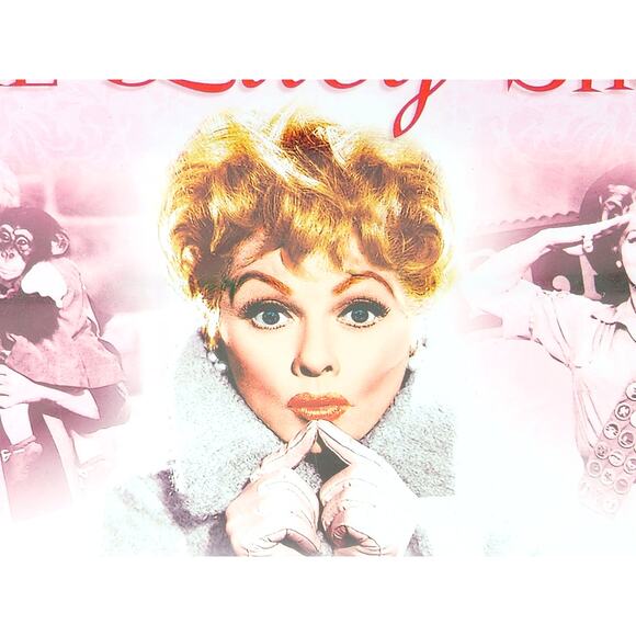 The Lucy Show Pink Tin Lunch Box New Sealed Included 2 DVD Lucille Ball 2009 - Picture 2 of 14